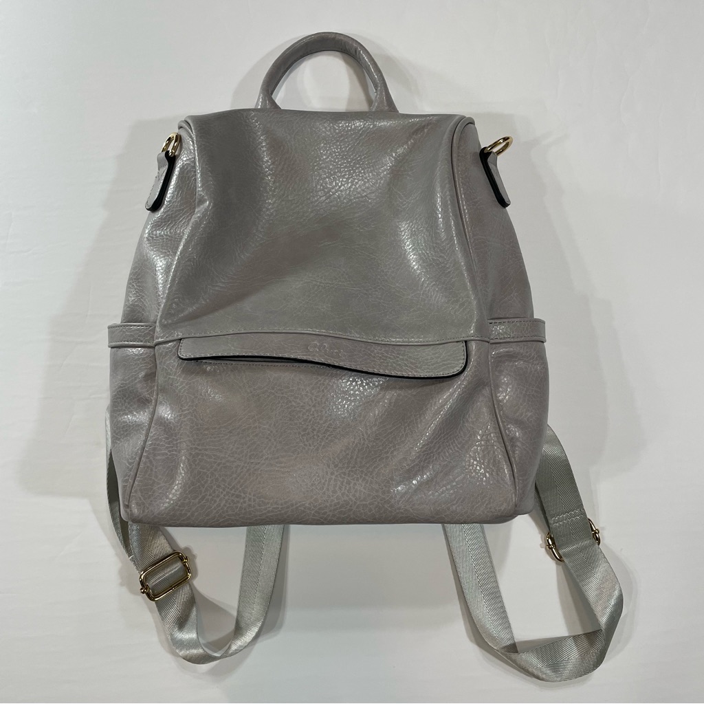 Backpack. Gray Backpack. Mini Backpack.